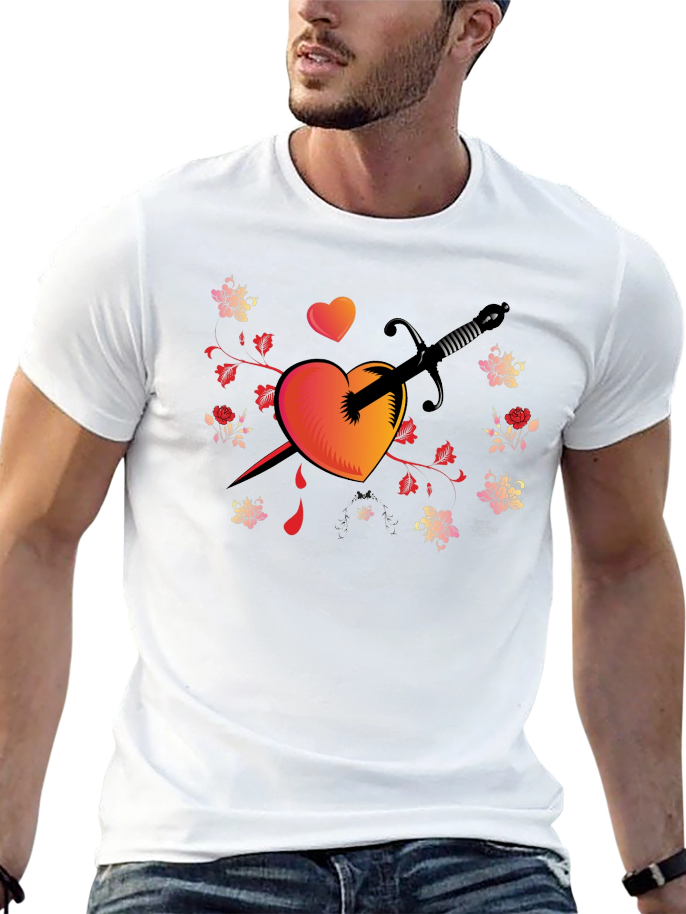 Heart & Dagger Graphic Tee