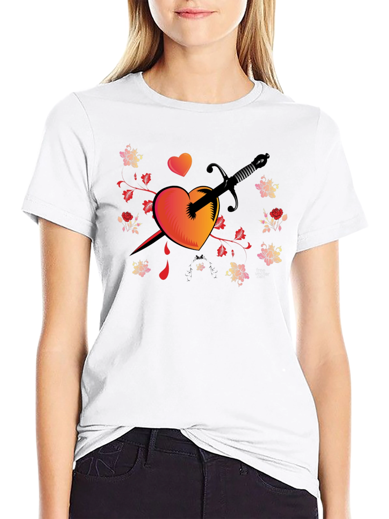 Heart & Dagger Graphic Tee