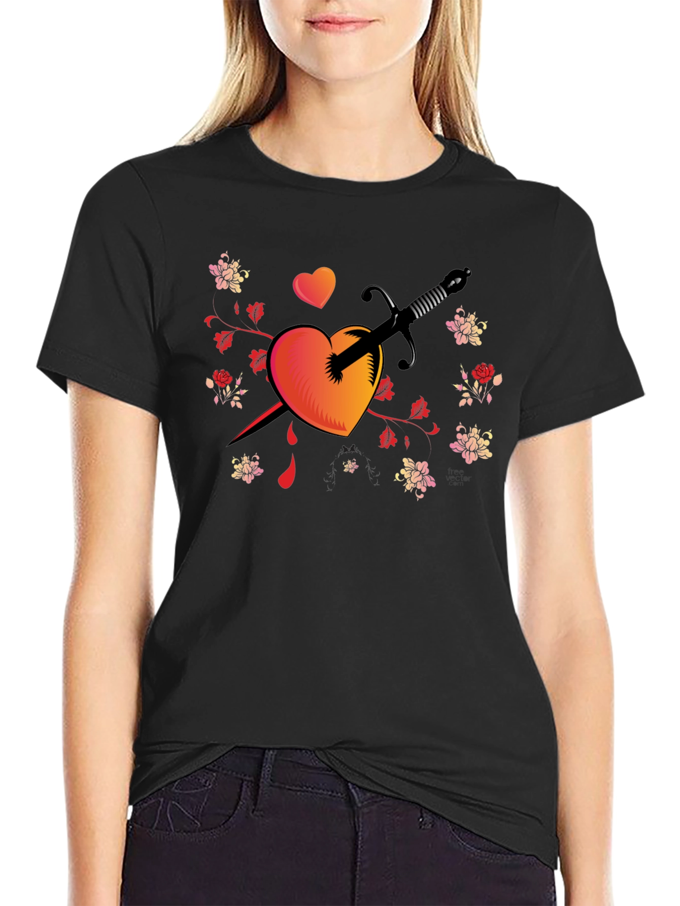 Heart & Dagger Graphic Tee