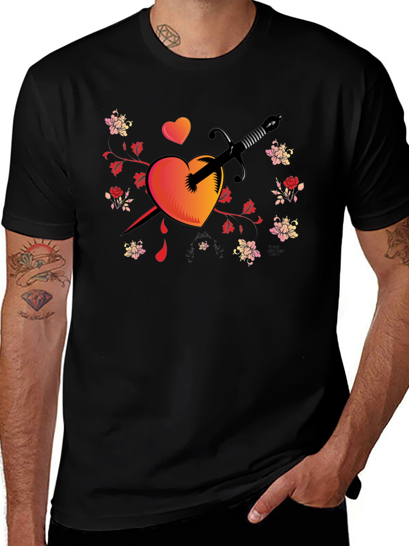 Heart & Dagger Graphic Tee