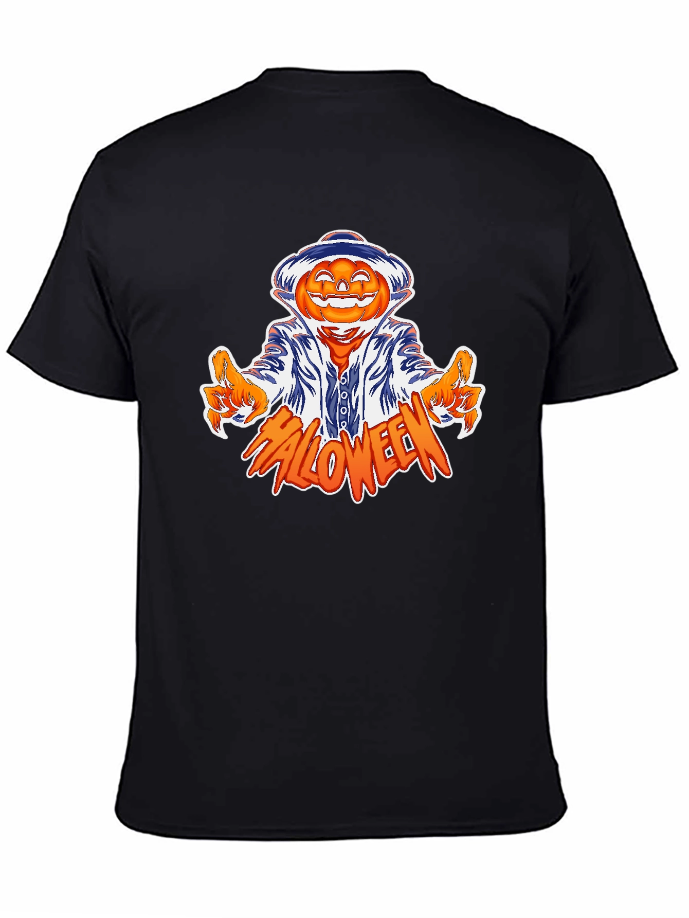 Halloween Pumpkin Character Graphic Tee - Mens