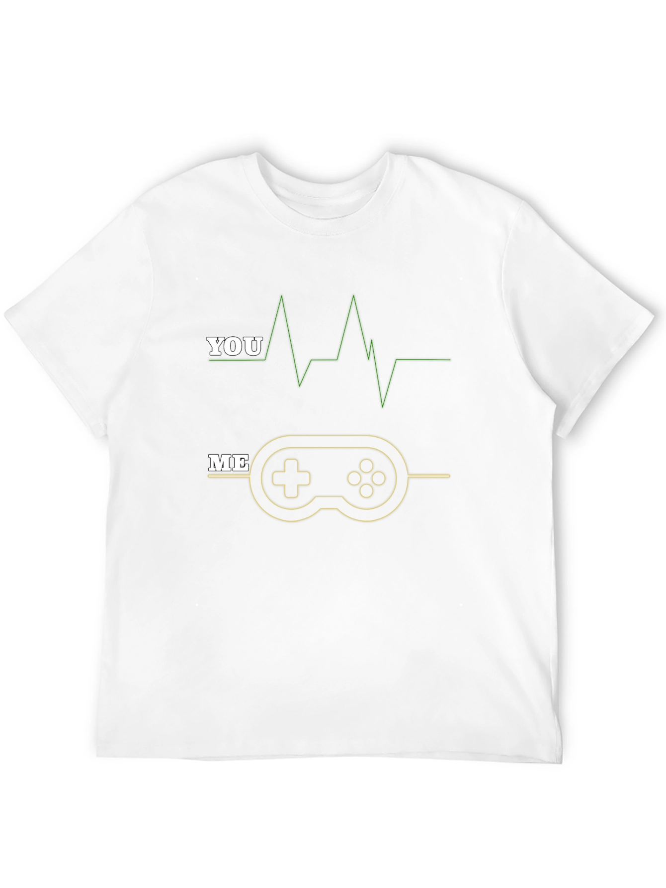 Gamer Heartbeat Black Graphic Tee