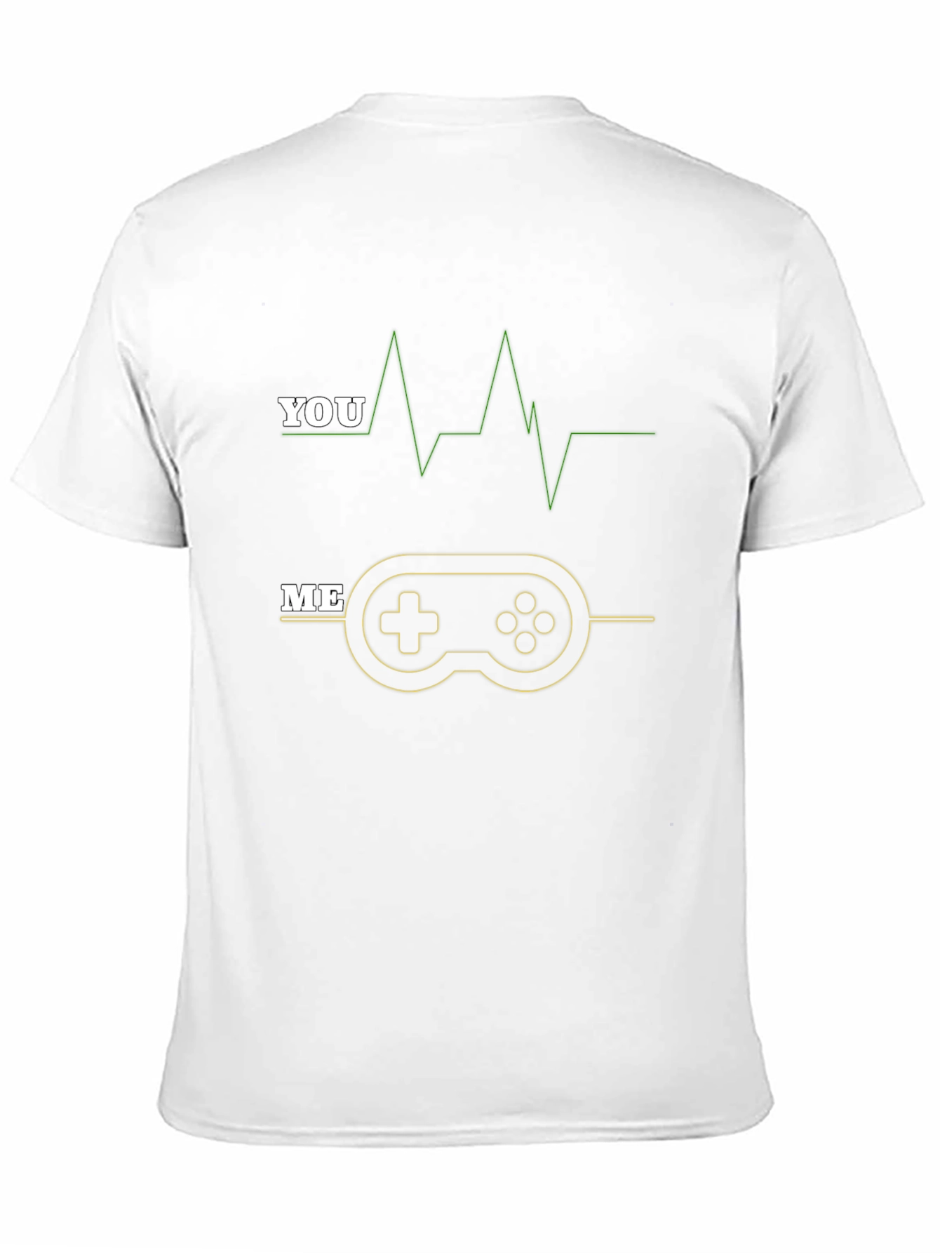 Gamer Heartbeat Black Graphic Tee