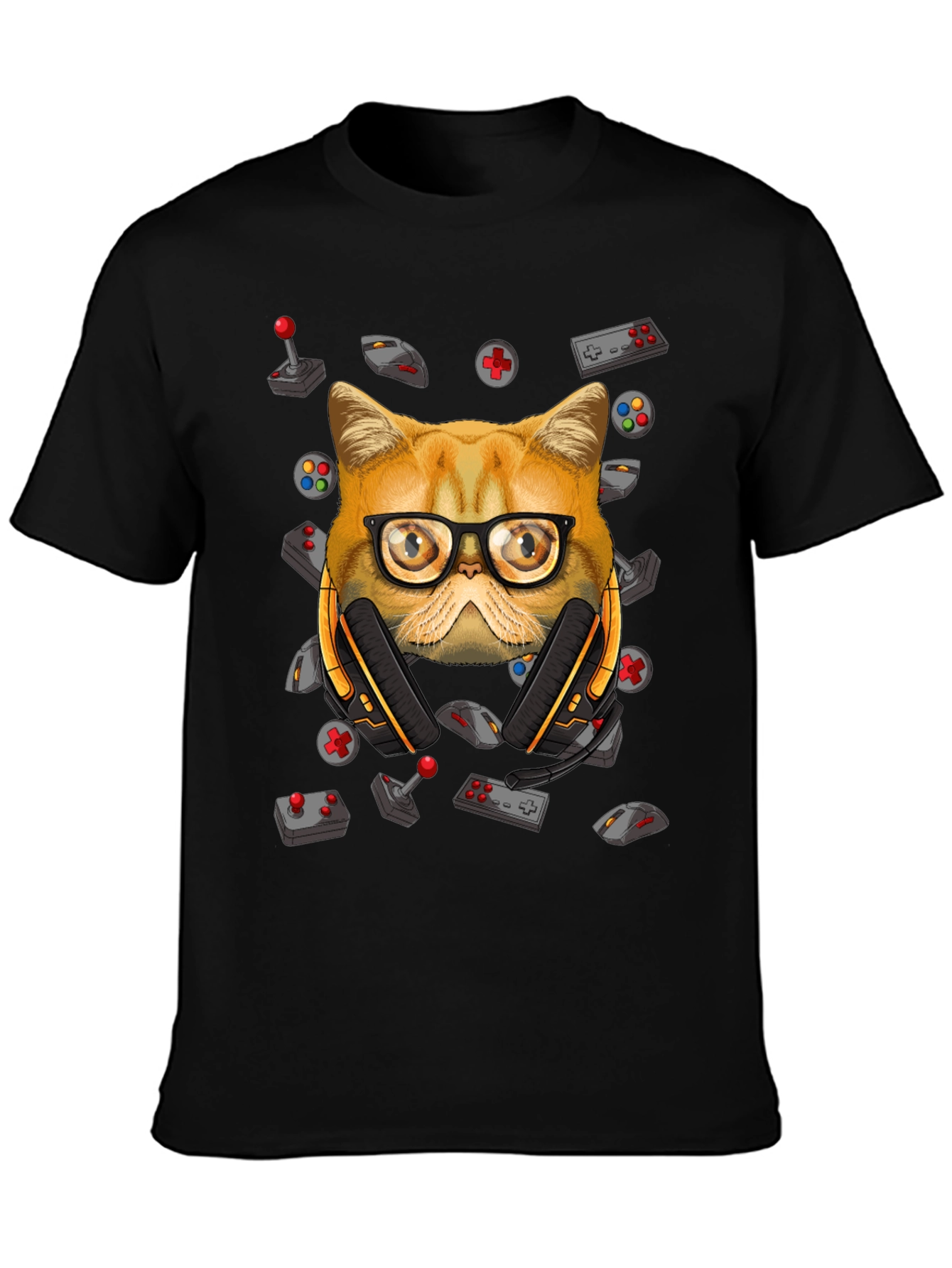Gamer Cat T-Shirt - Funny Graphic Tee