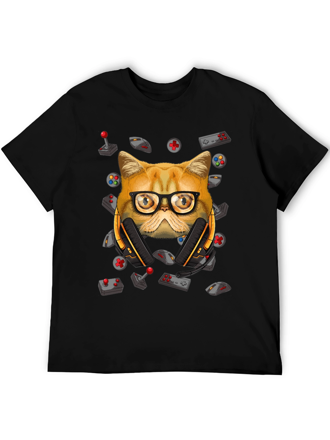 Gamer Cat T-Shirt - Funny Graphic Tee
