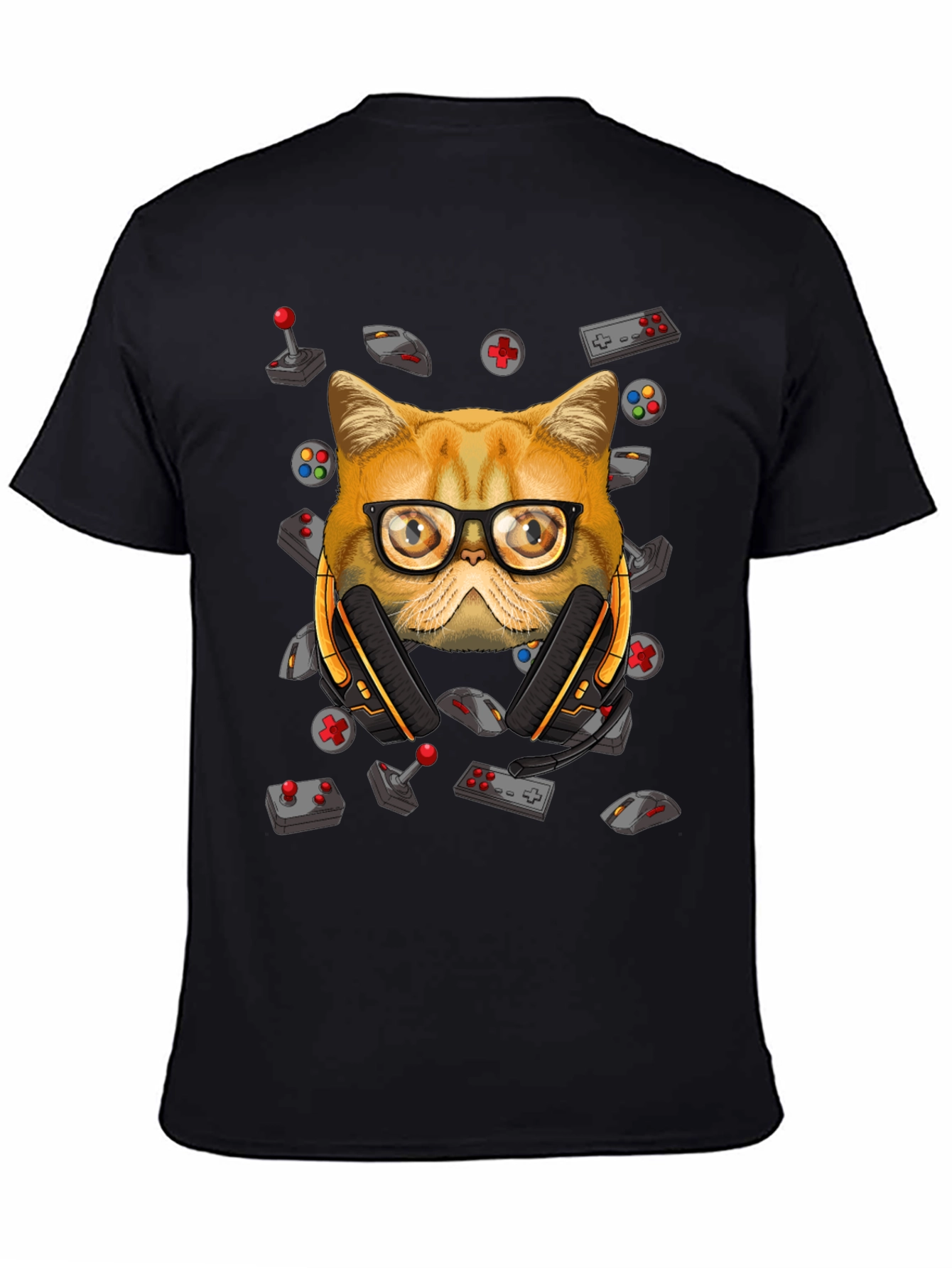 Gamer Cat T-Shirt - Funny Graphic Tee