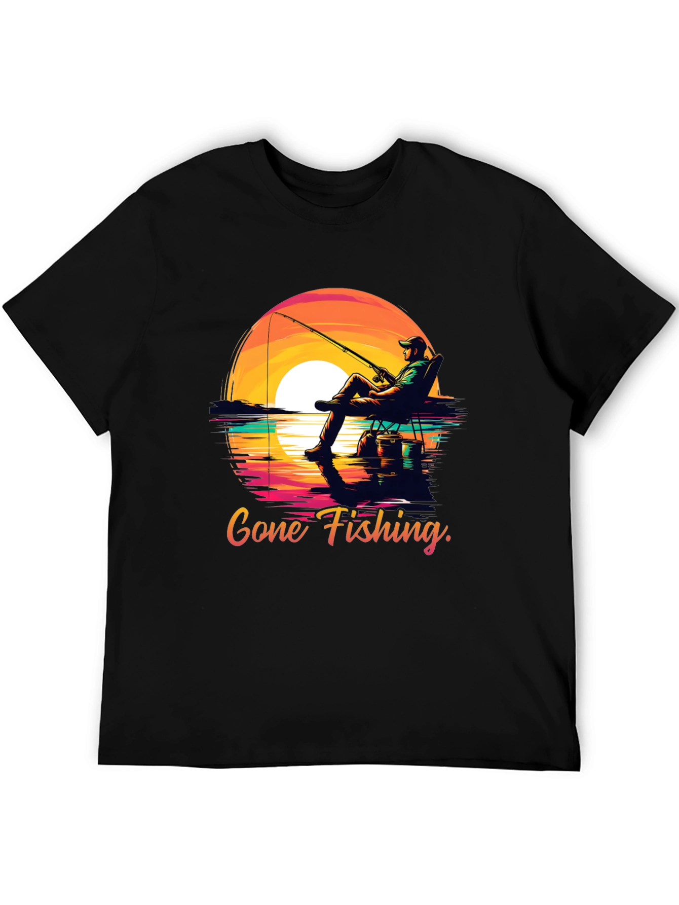 Gone Fishing Graphic Tee