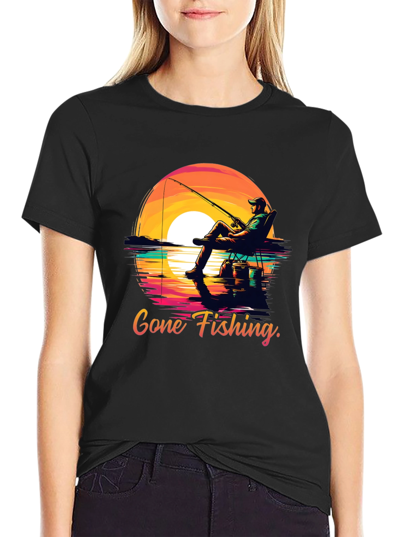 Gone Fishing Graphic Tee
