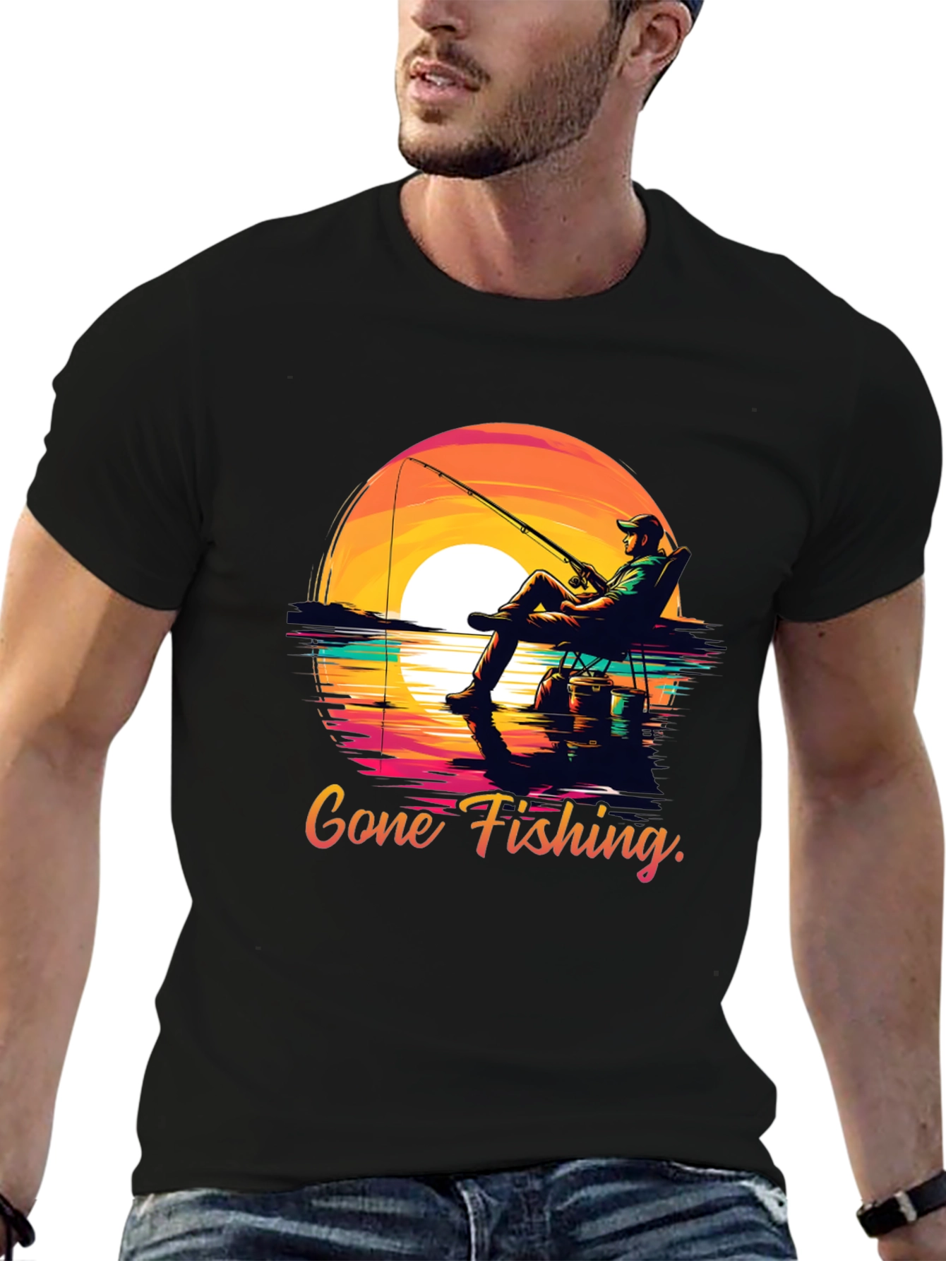 Gone Fishing Graphic Tee