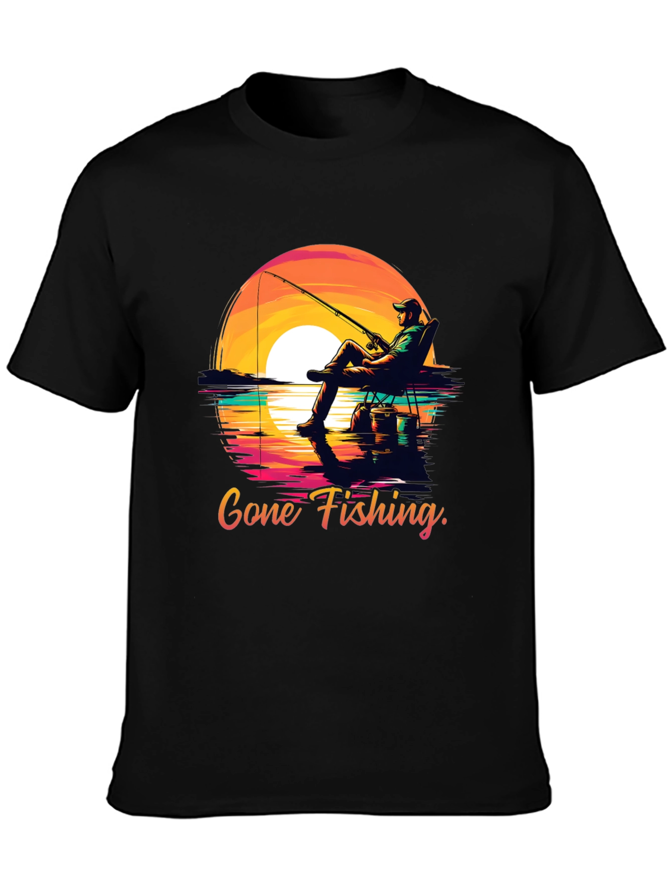 Gone Fishing Graphic Tee