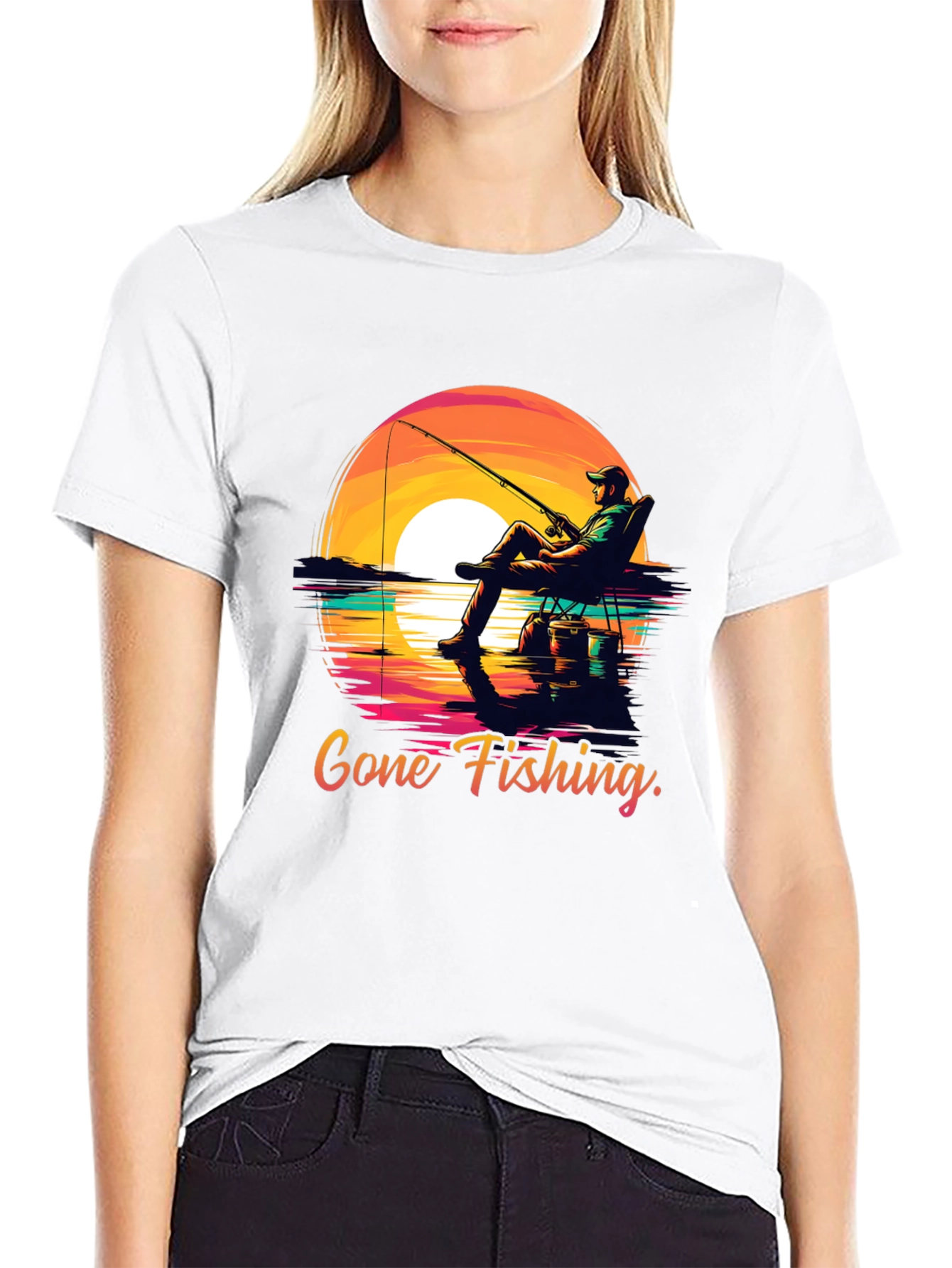 Gone Fishing Graphic Tee