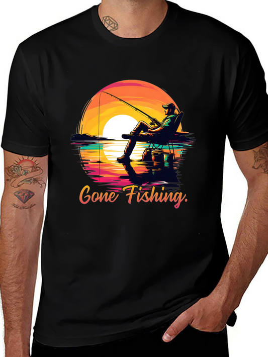 Gone Fishing Graphic Tee