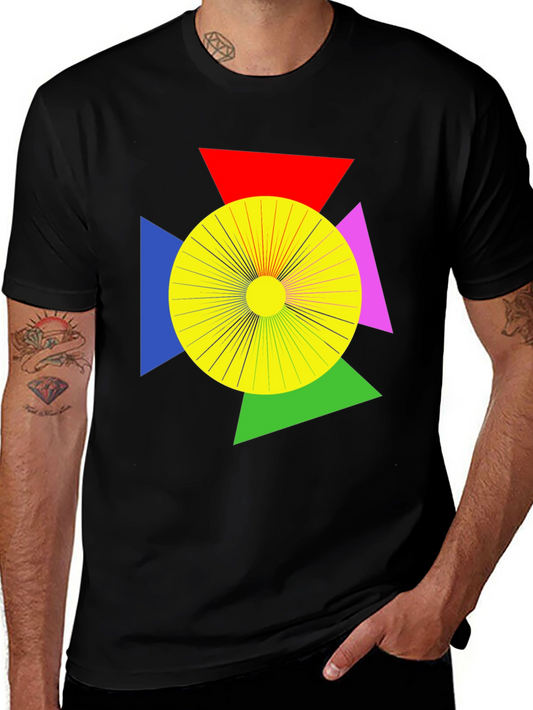 Geometric Graphic Tee - Modern Art T-Shirt