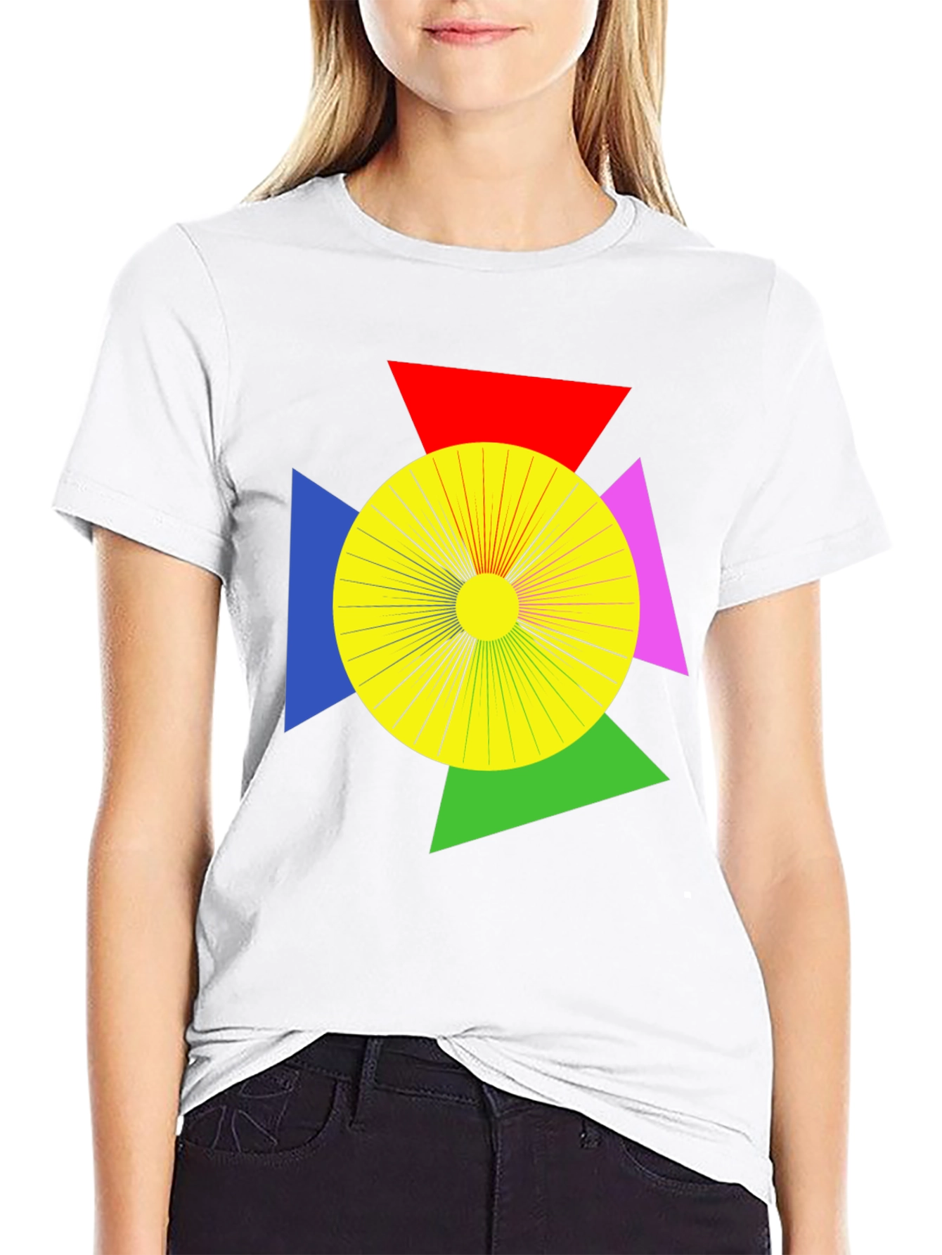 Geometric Graphic Tee - Modern Art T-Shirt