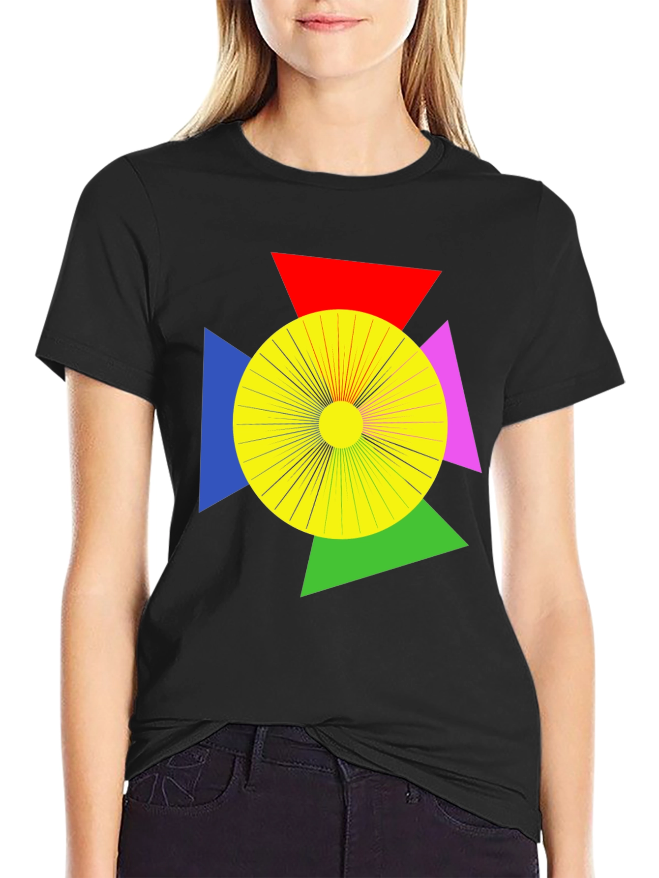 Geometric Graphic Tee - Modern Art T-Shirt