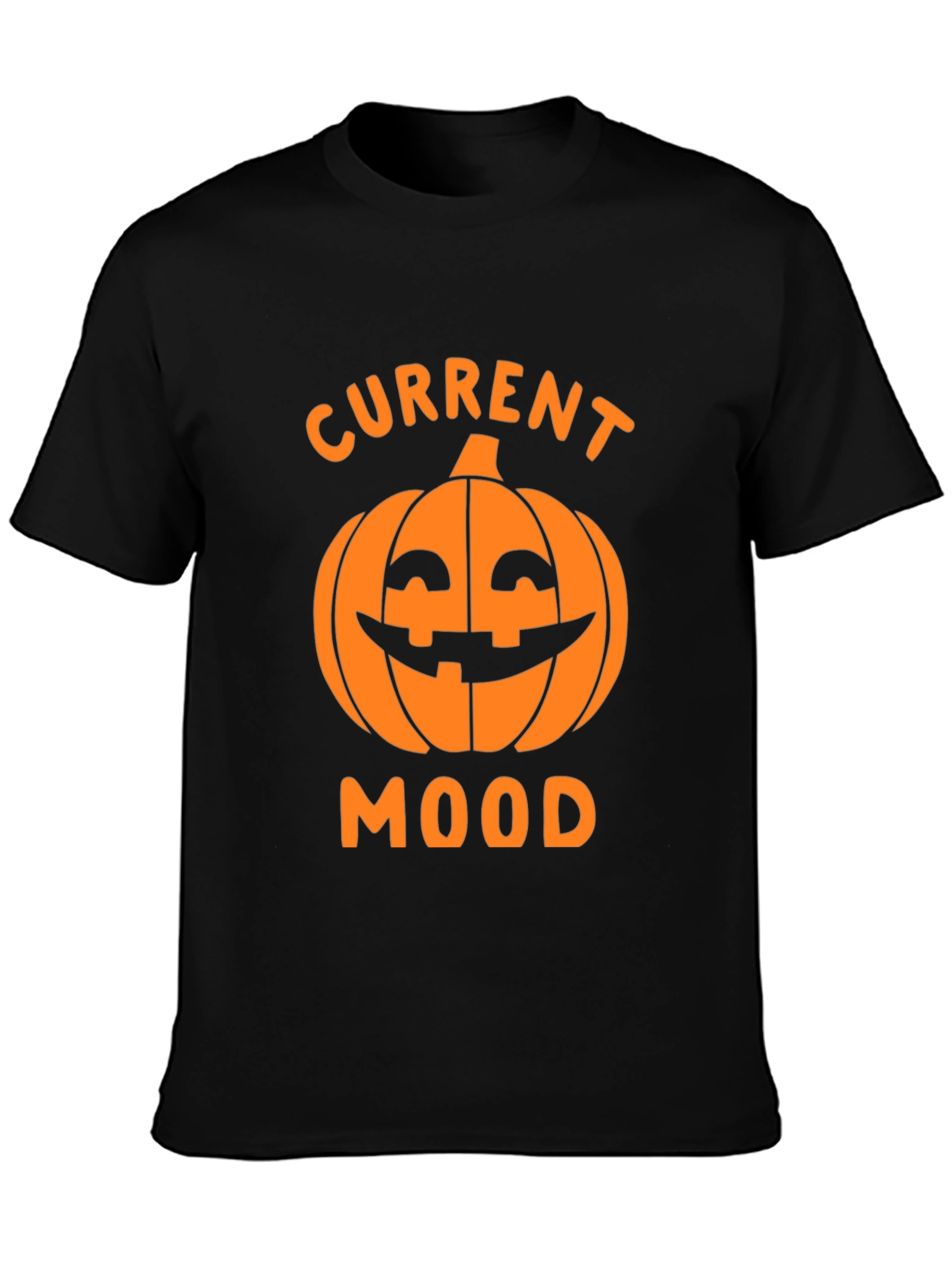 Halloween Pumpkin Current Mood Graphic T-Shirt