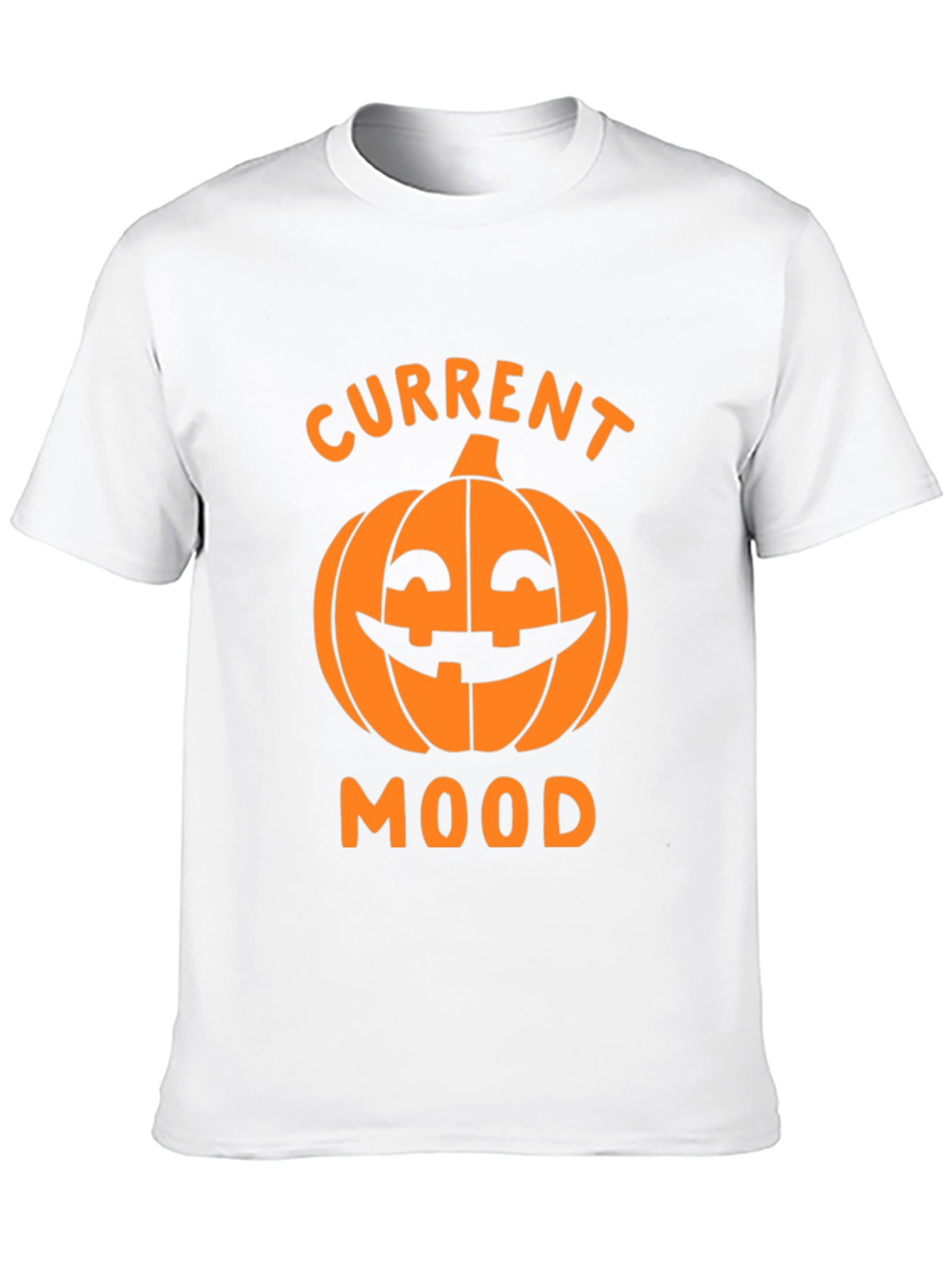 Halloween Pumpkin Current Mood Graphic T-Shirt