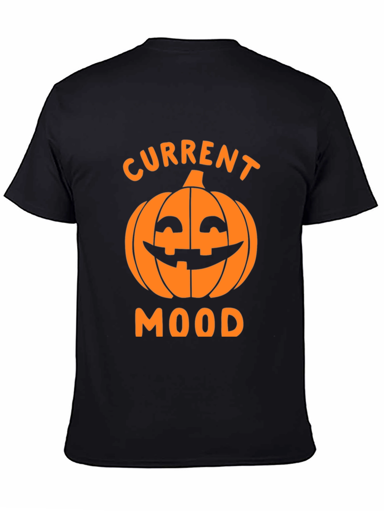 Halloween Pumpkin Current Mood Graphic T-Shirt