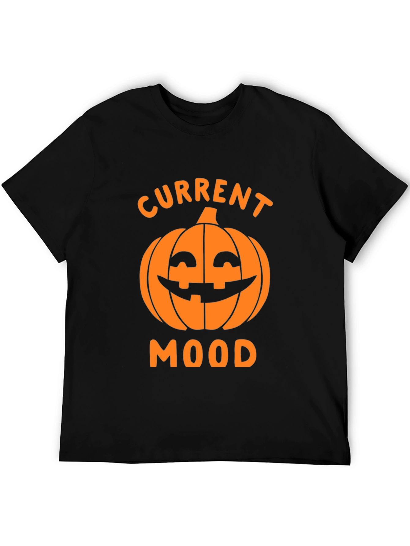 Halloween Pumpkin Current Mood Graphic T-Shirt
