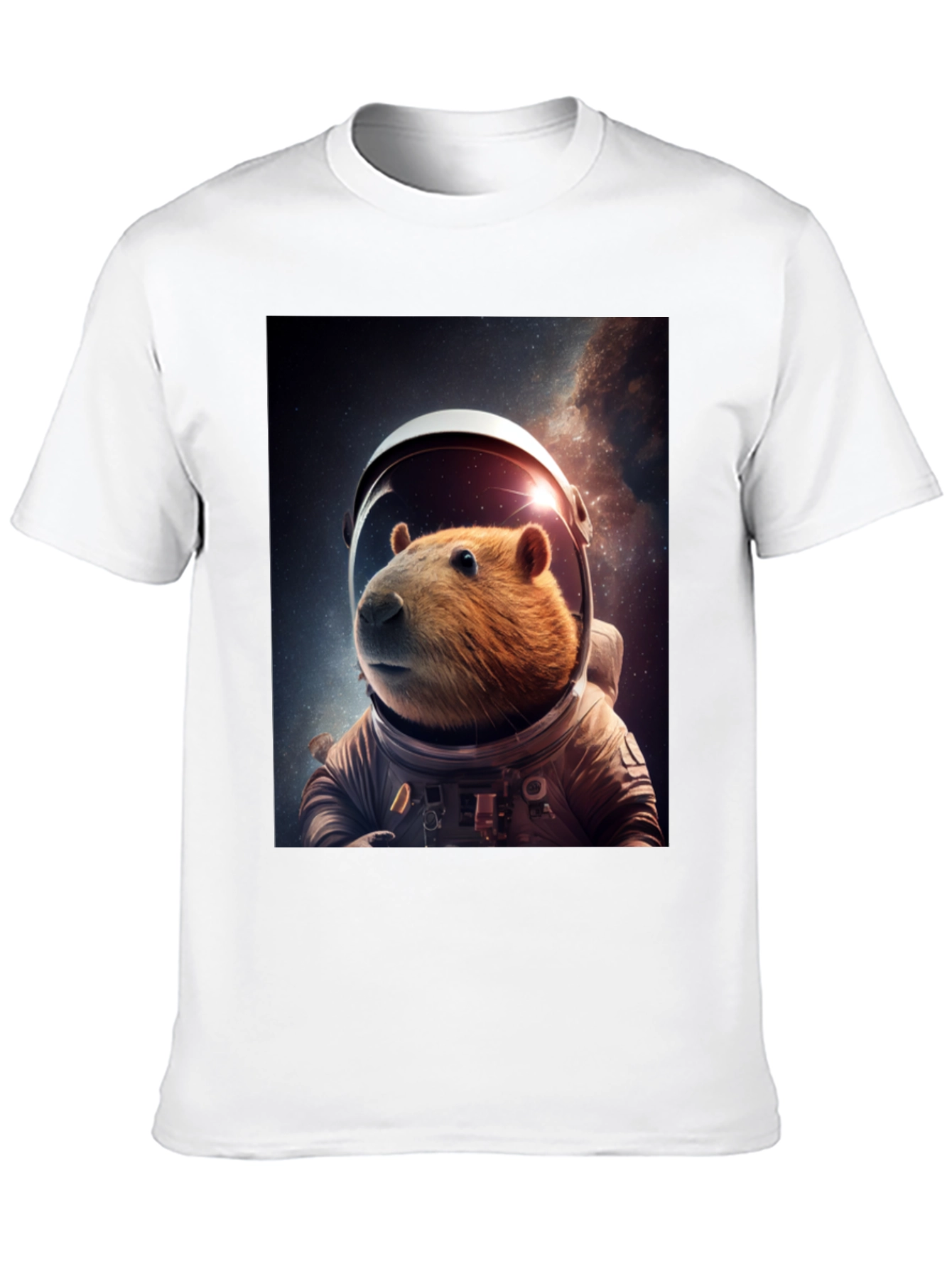 Astronaut Capybara Graphic Tee