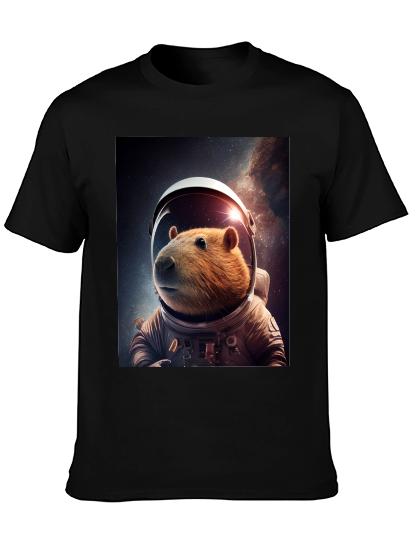 Astronaut Capybara Graphic Tee