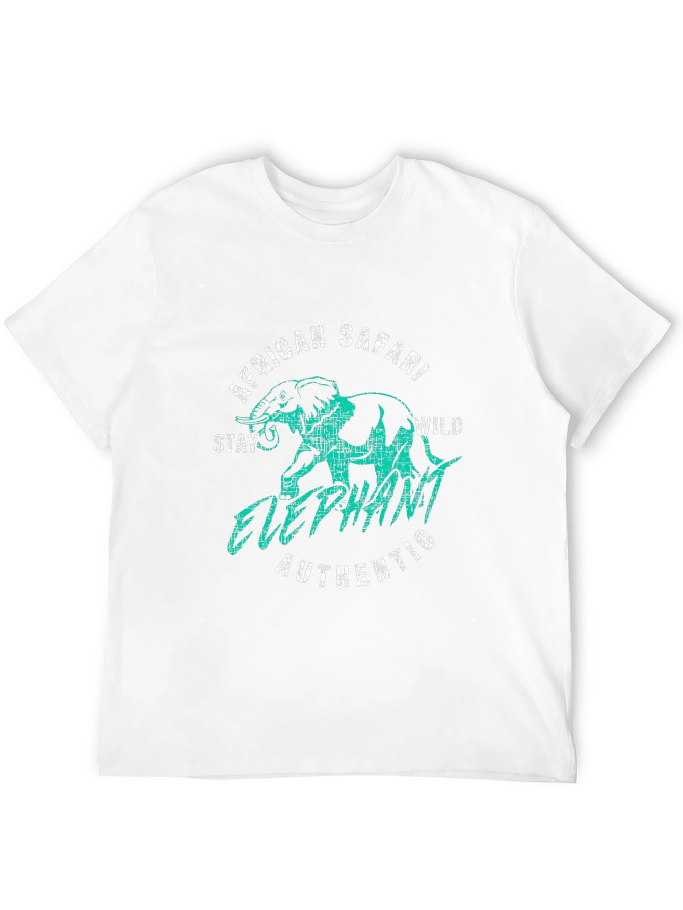 African Safari Elephant Graphic Tee - Wild Adventure T-Shirt