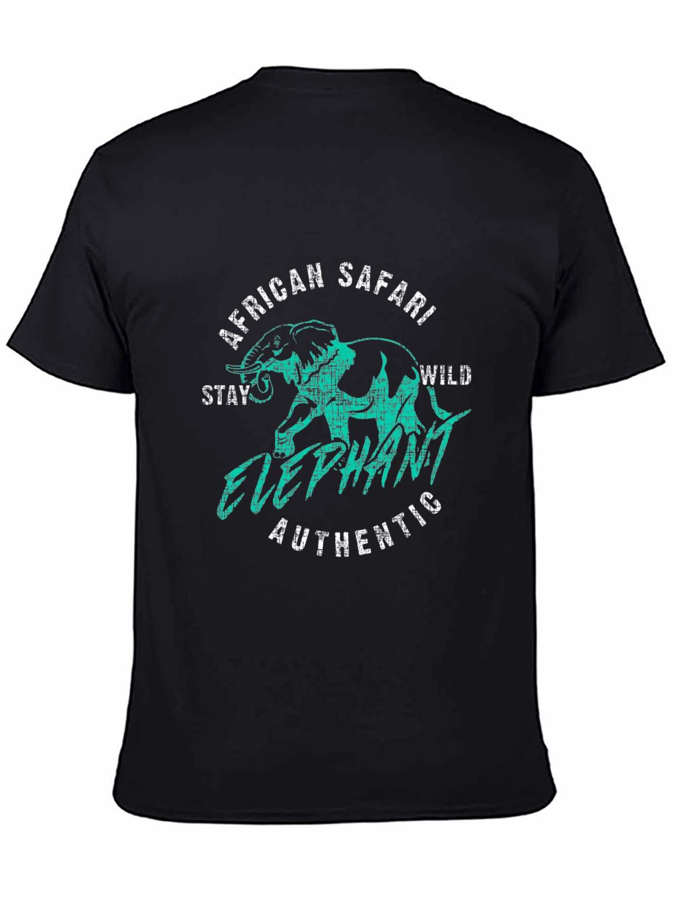 African Safari Elephant Graphic Tee - Wild Adventure T-Shirt