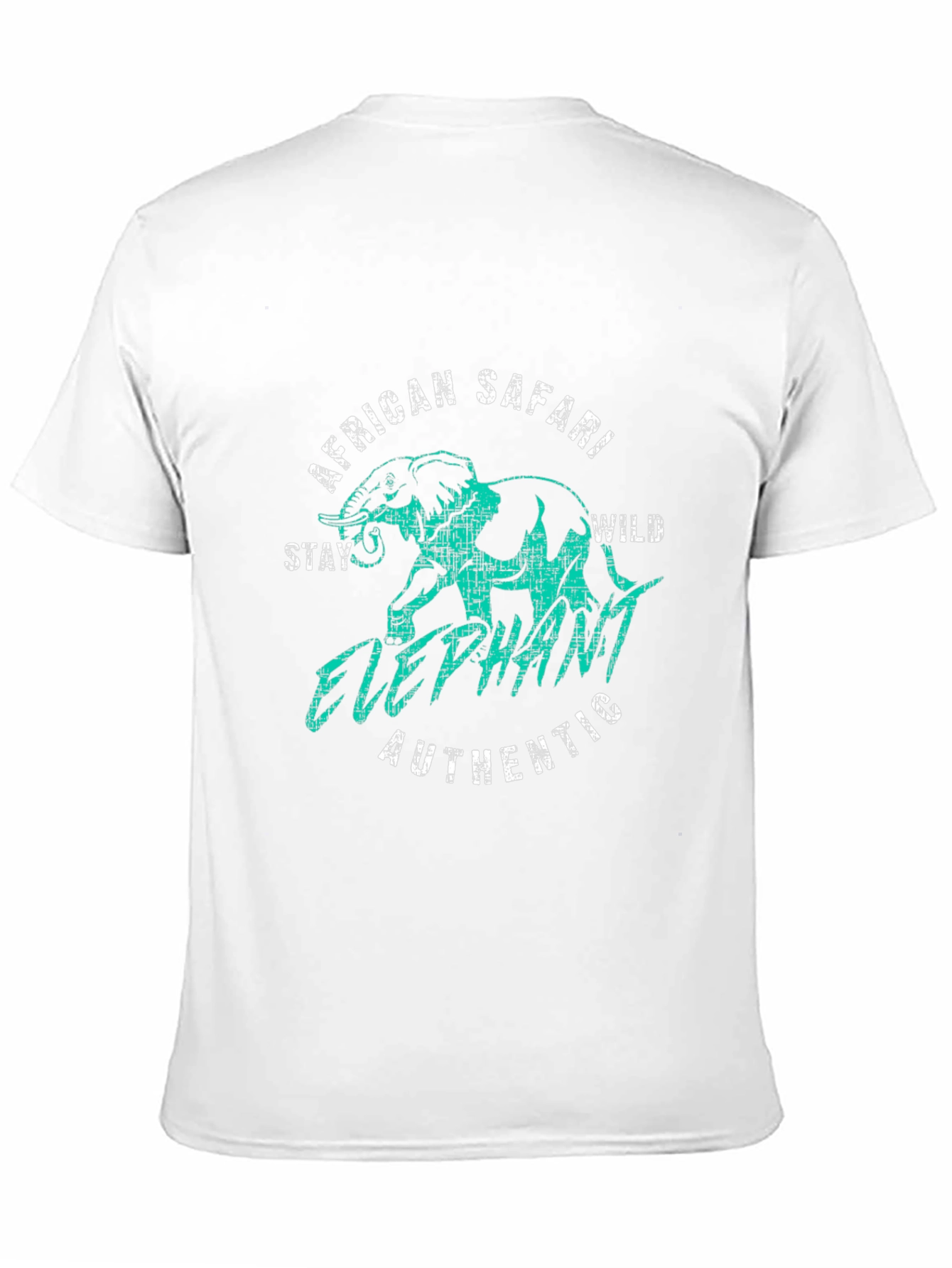 African Safari Elephant Graphic Tee - Wild Adventure T-Shirt