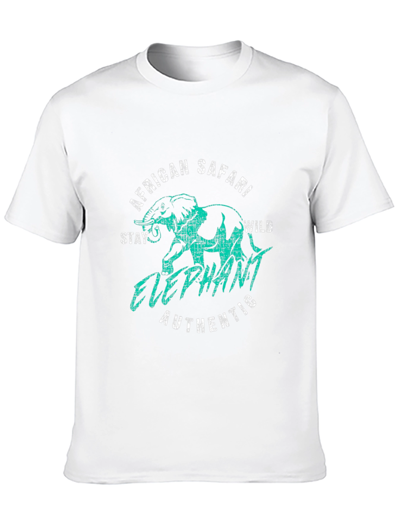 African Safari Elephant Graphic Tee - Wild Adventure T-Shirt