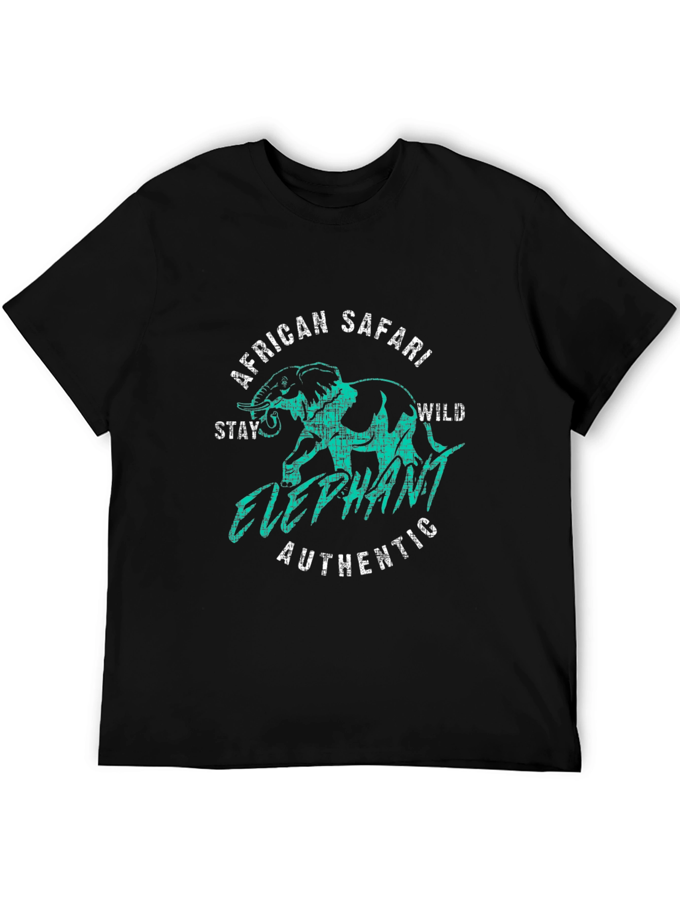 African Safari Elephant Graphic Tee - Wild Adventure T-Shirt