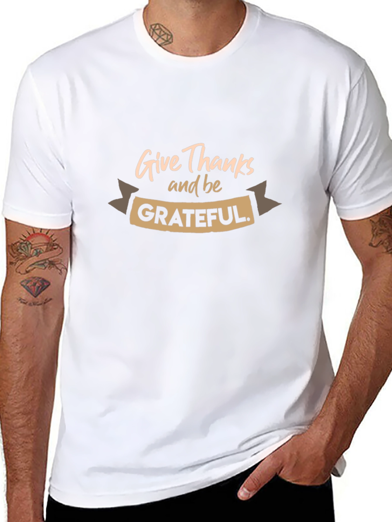 Give Thanks & Be Grateful Graphic T-Shirt