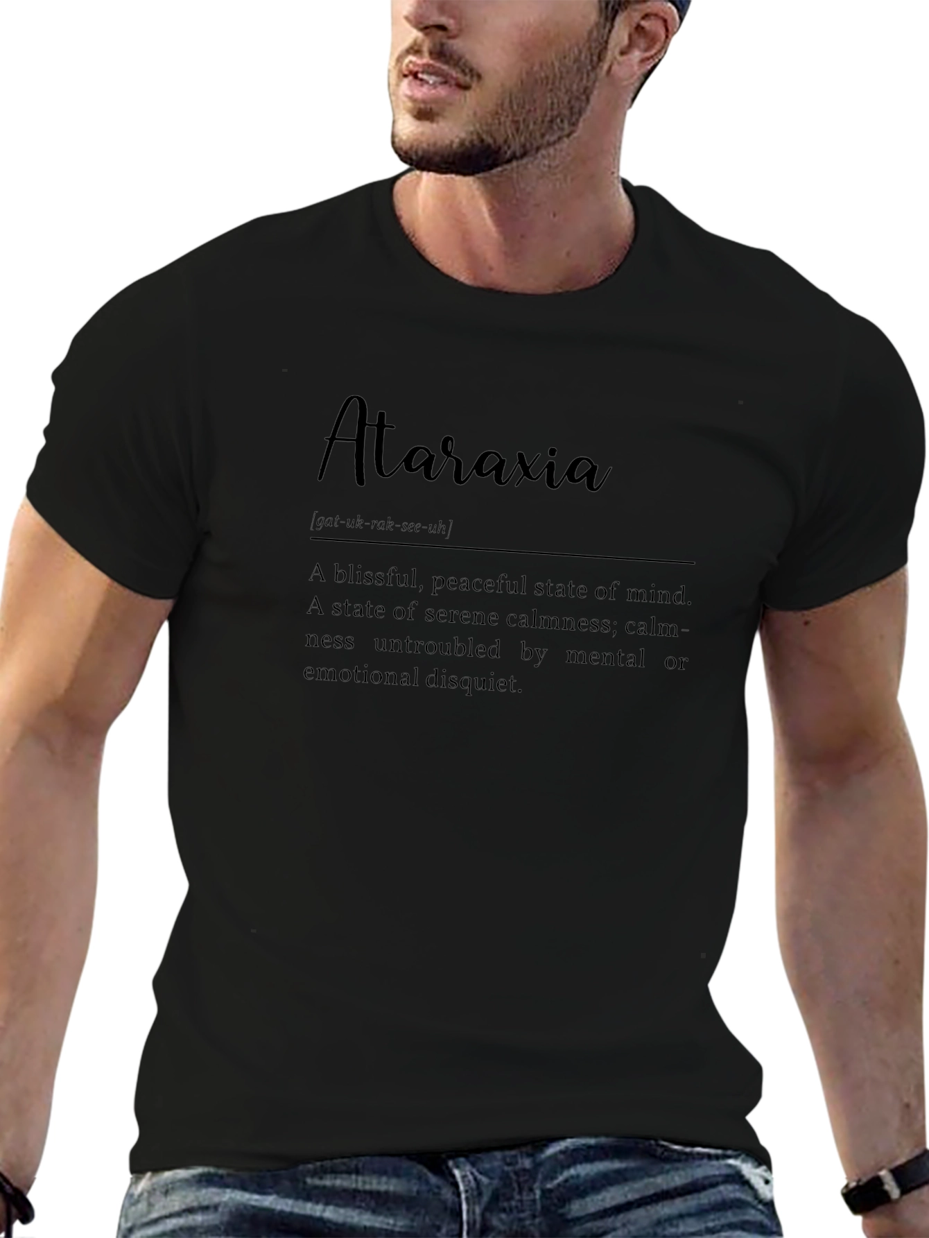 Ataraxia Definition Graphic T-Shirt - Serene Calmness