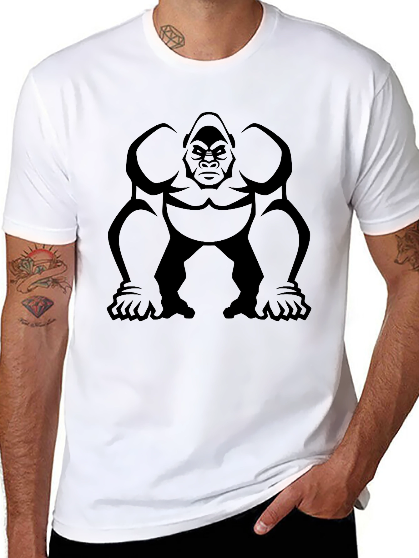 Gorilla Graphic Black T-Shirt