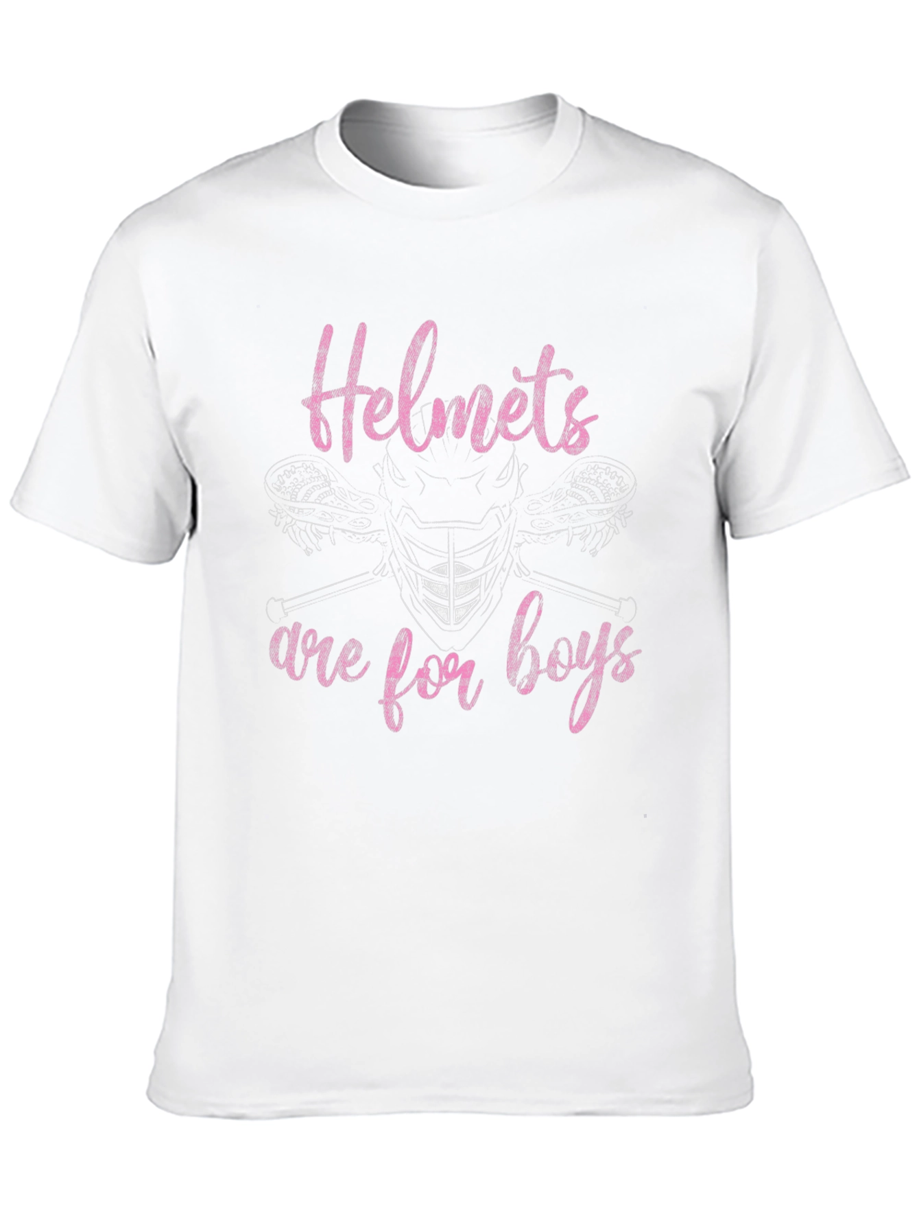 Helmets Are For Boys Lacrosse T-Shirt