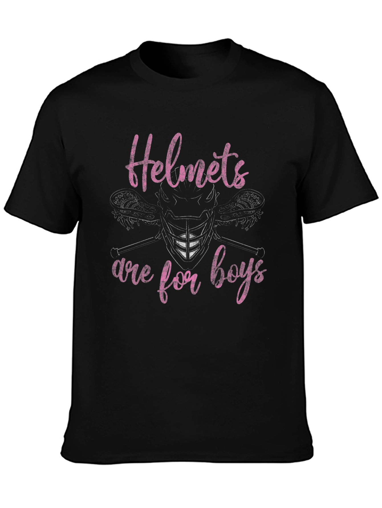 Helmets Are For Boys Lacrosse T-Shirt