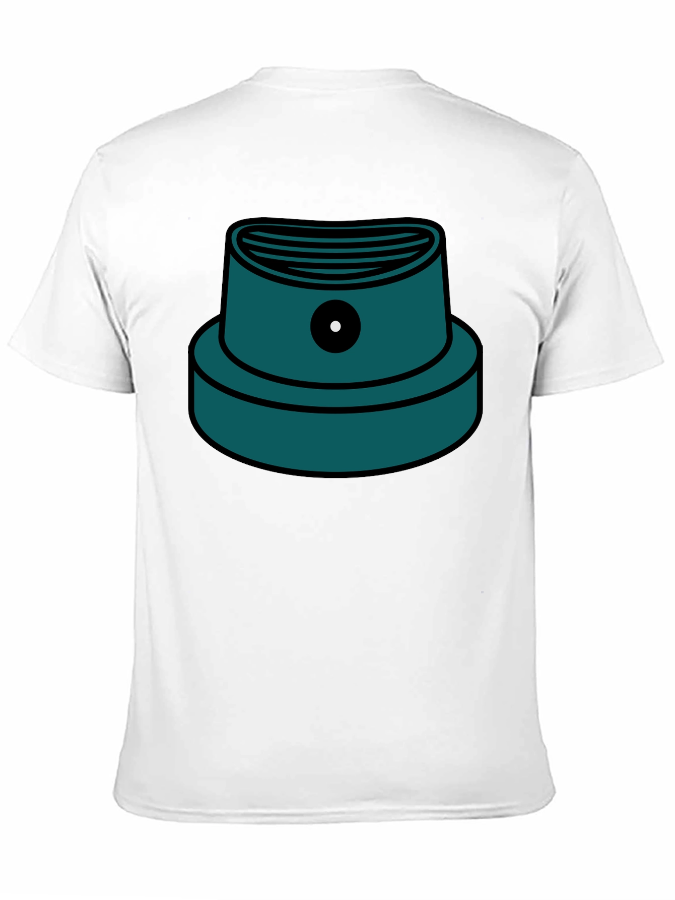 Graffiti Cap Graphic T-Shirt - Black