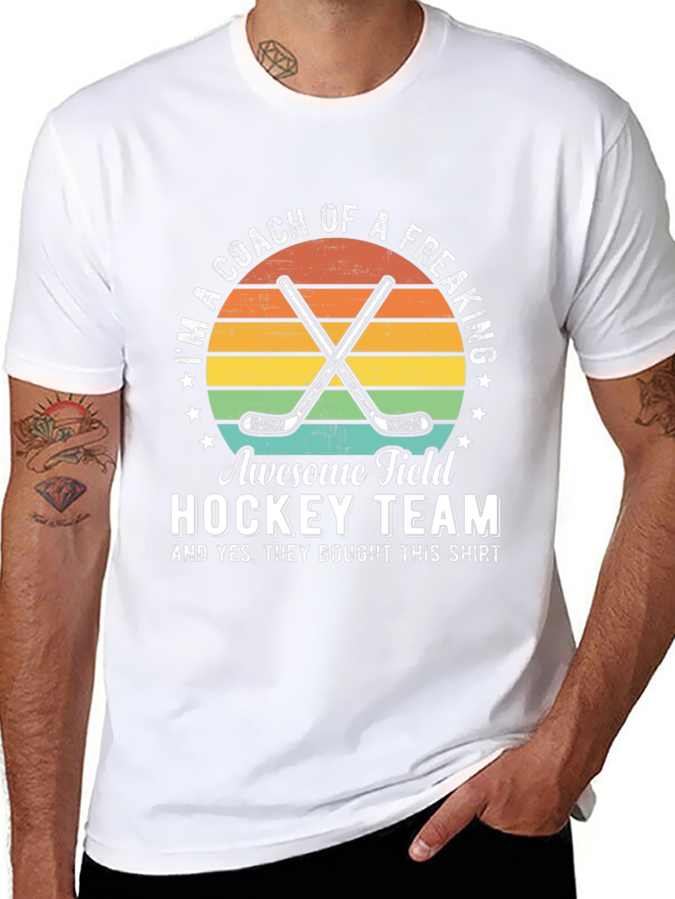 Awesome Field Hockey Coach T-Shirt