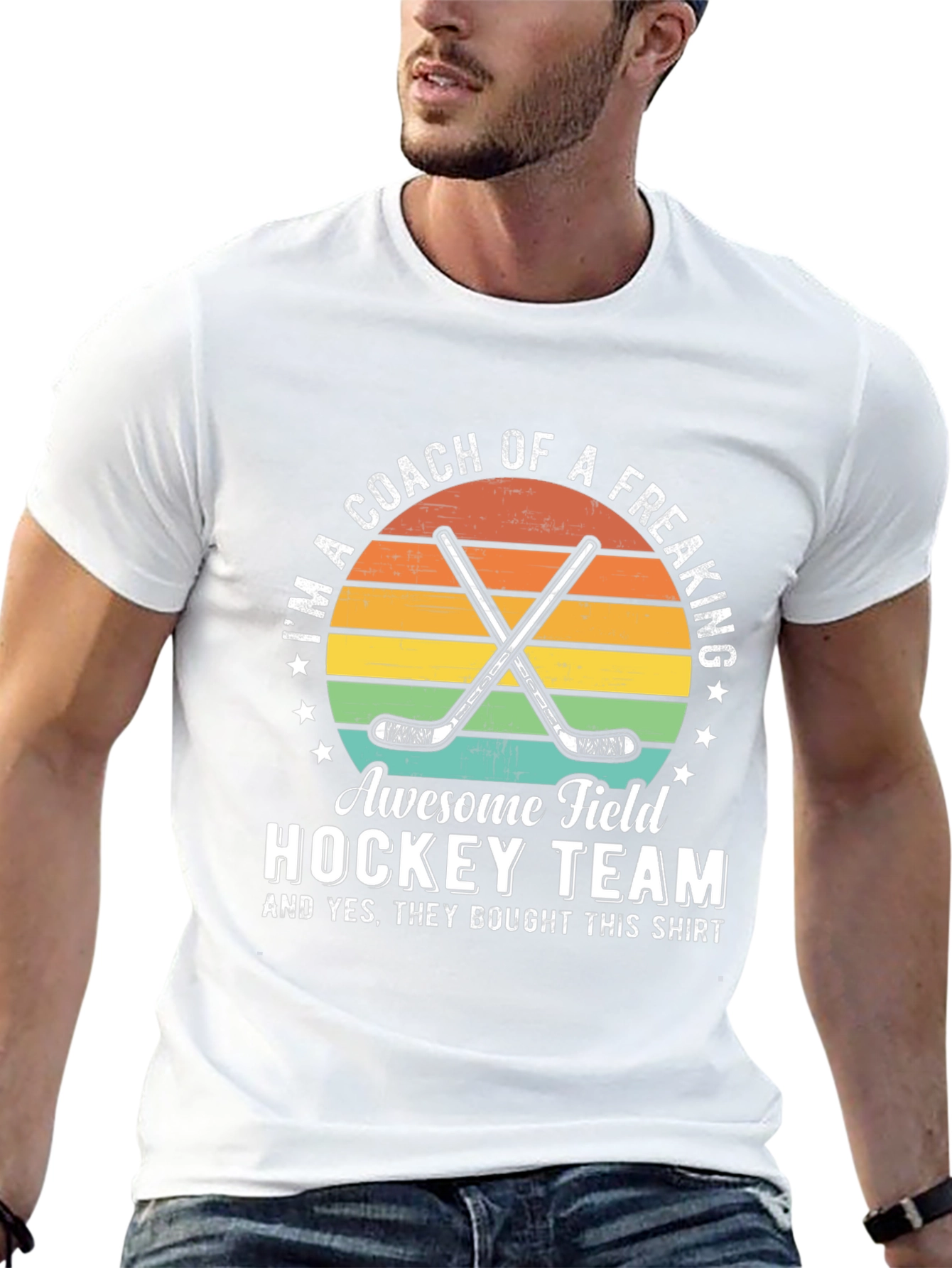 Awesome Field Hockey Coach T-Shirt
