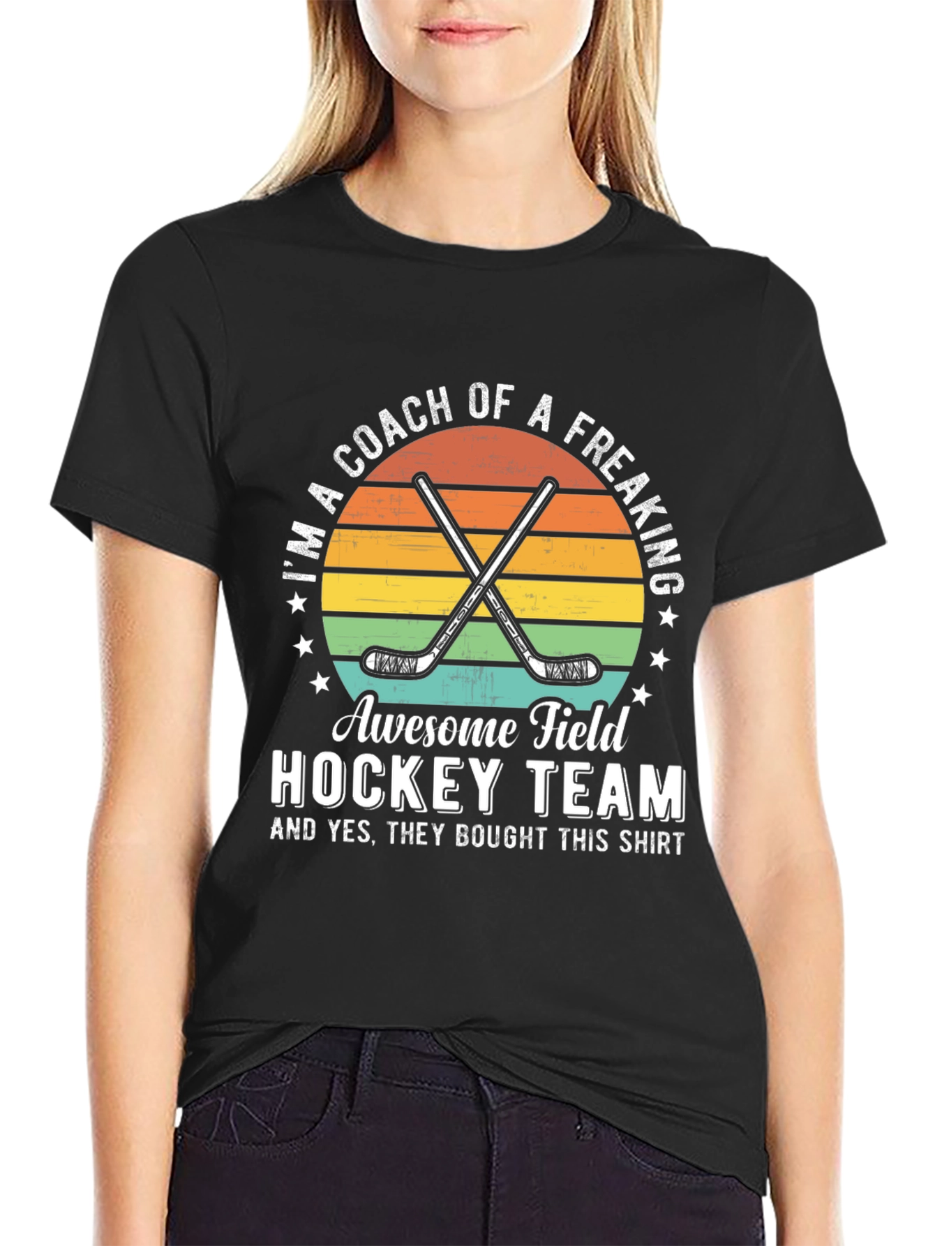 Awesome Field Hockey Coach T-Shirt