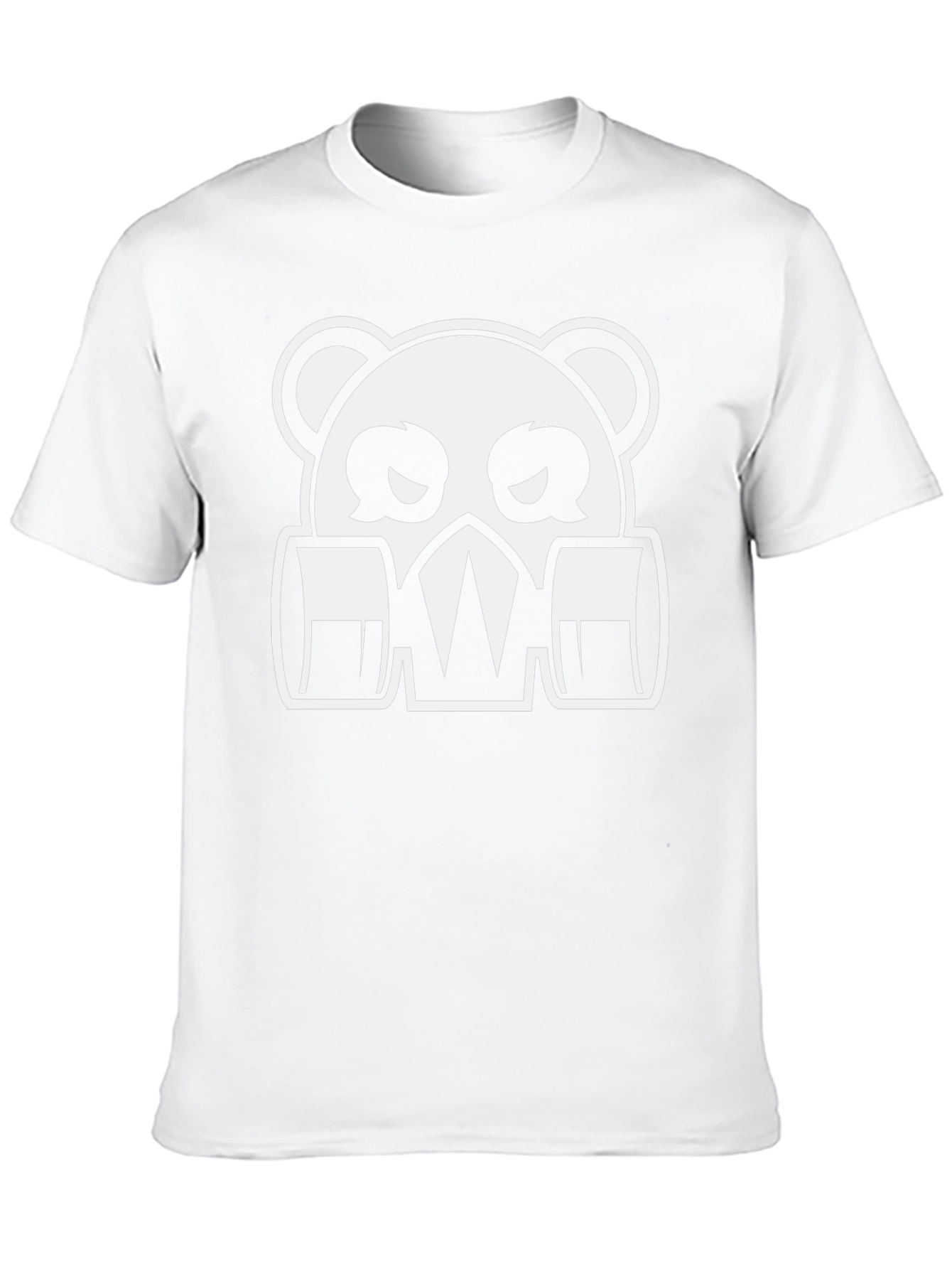 Gas Mask Panda Graphic Tee - Black