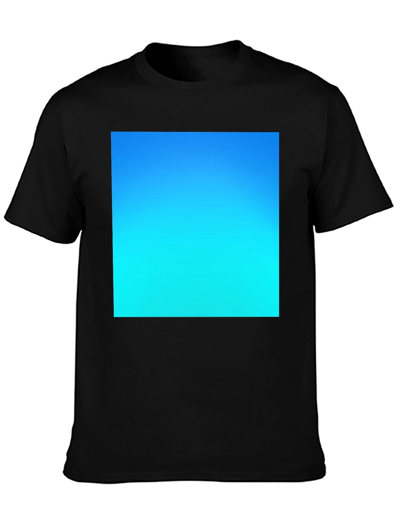 Gradient Blue Sky Tee - Soft Cotton Casual Wear