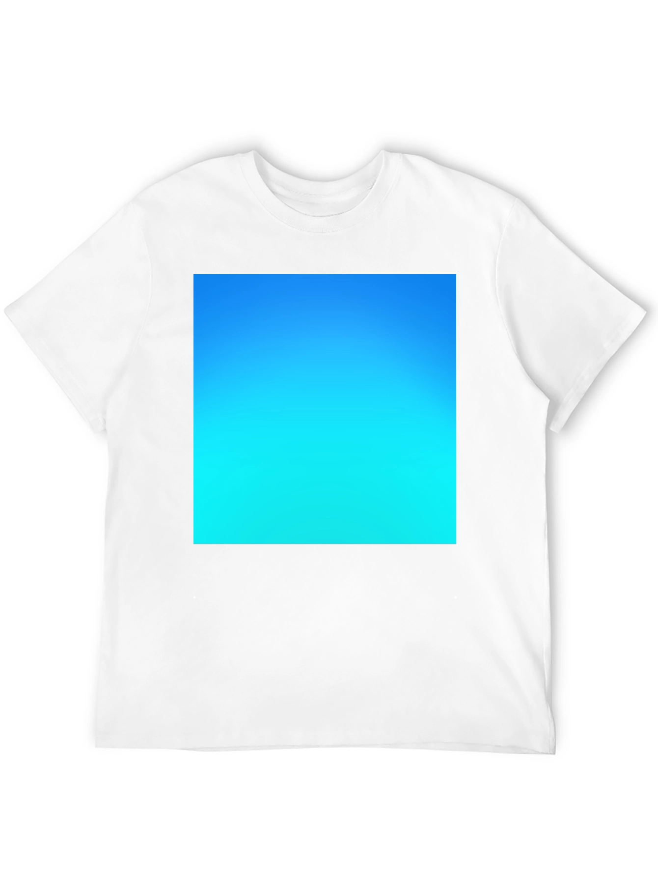 Gradient Blue Sky Tee - Soft Cotton Casual Wear