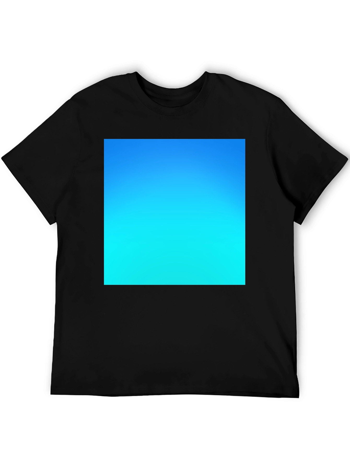 Gradient Blue Sky Tee - Soft Cotton Casual Wear