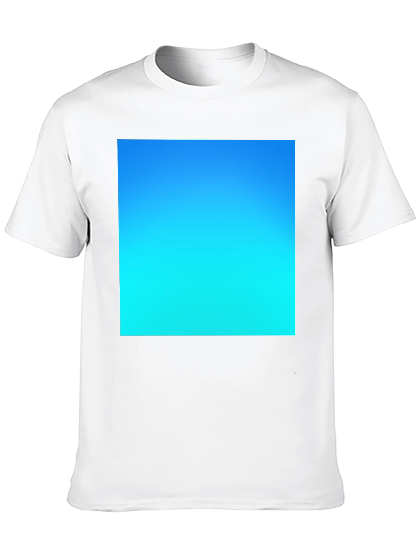 Gradient Blue Sky Tee - Soft Cotton Casual Wear