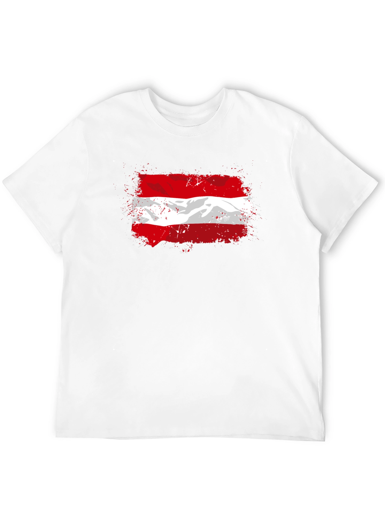 Austrian Flag T-Shirt - Grunge Style Graphic Tee