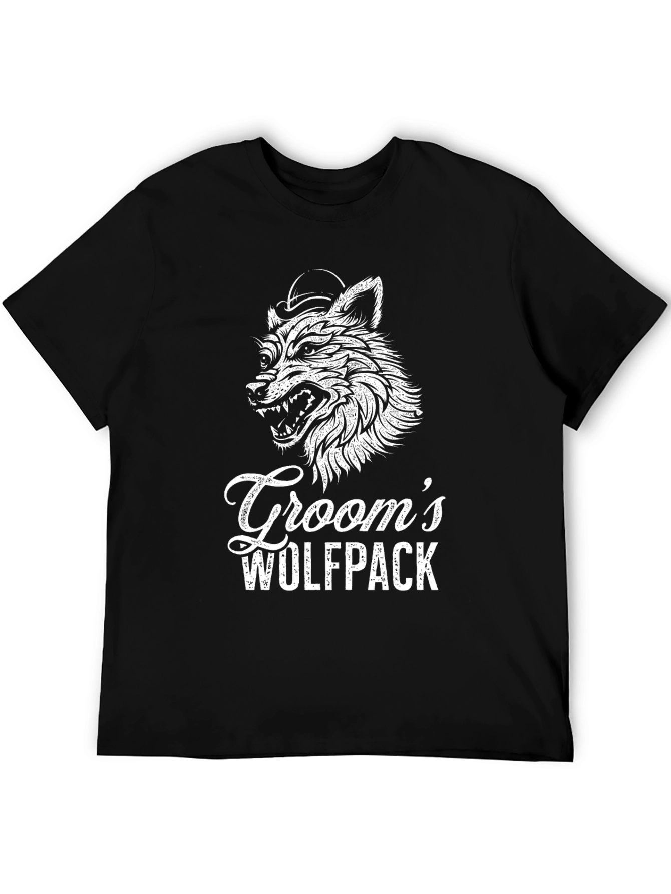 Grooms Wolfpack T-Shirt - Wedding Party Tee