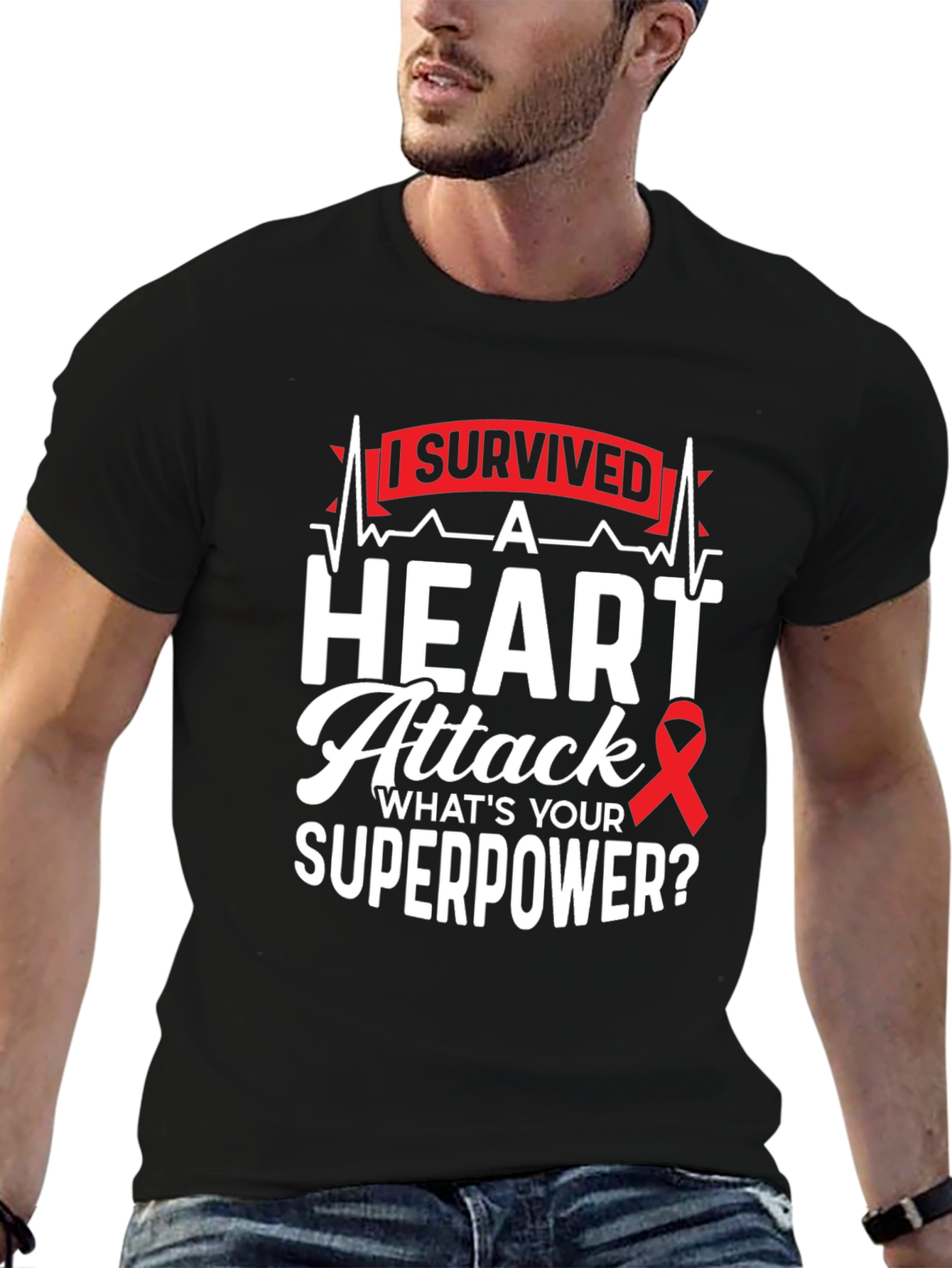 Heart Attack Survivor T-Shirt - Whats Your Superpower?