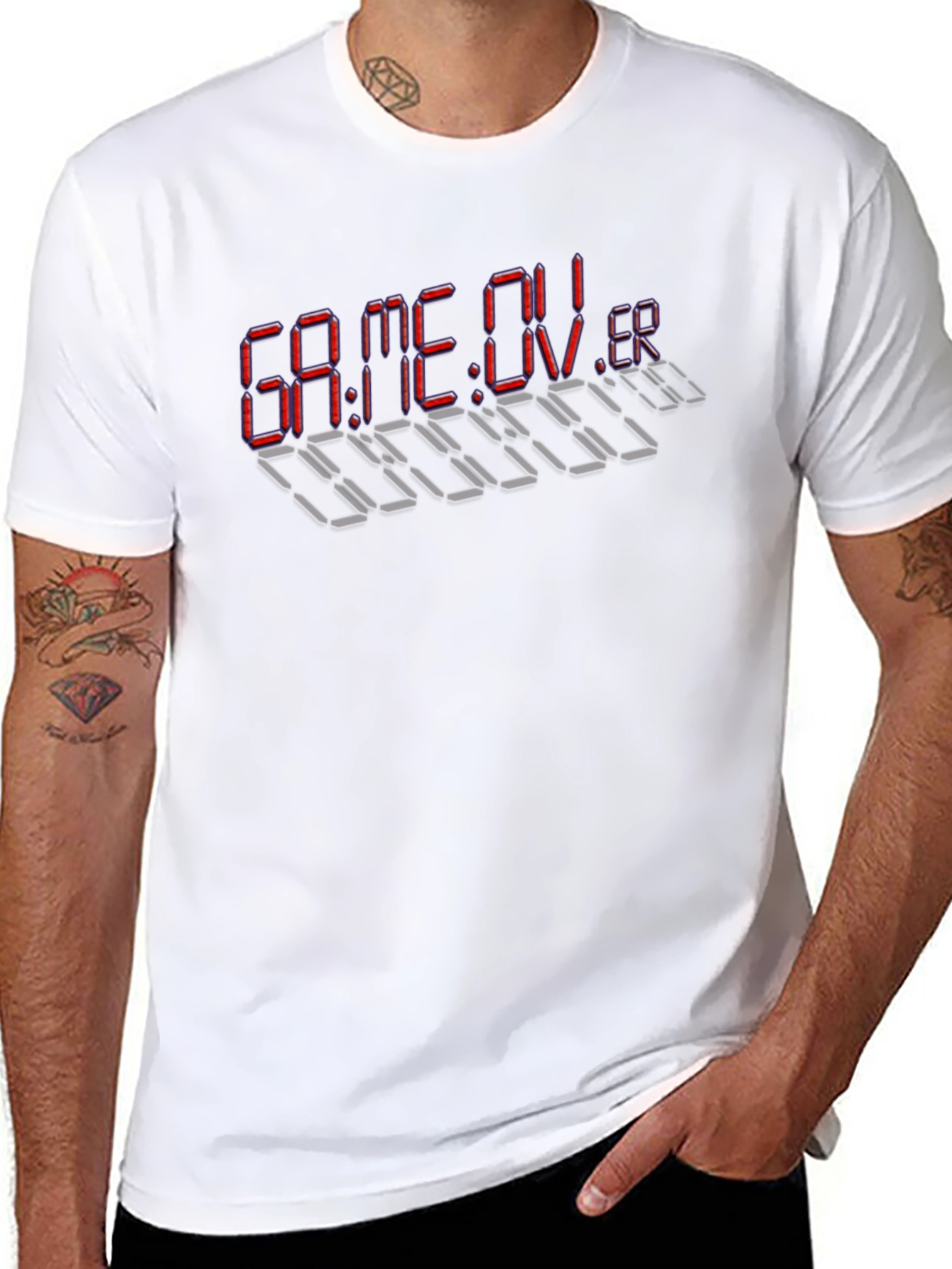 Game Over Graphic Print T-Shirt