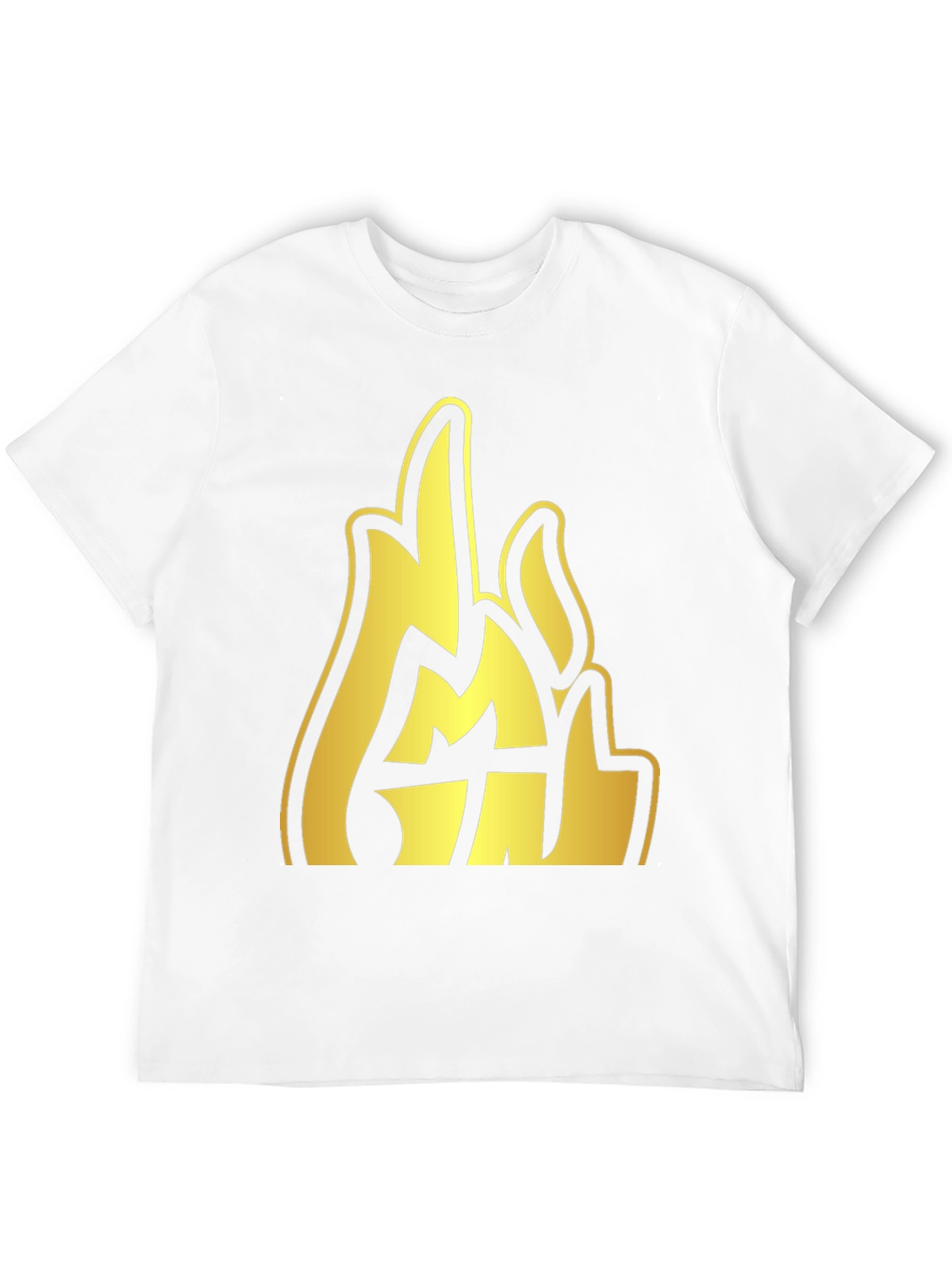 Gold Emblem Graphic Black T-Shirt