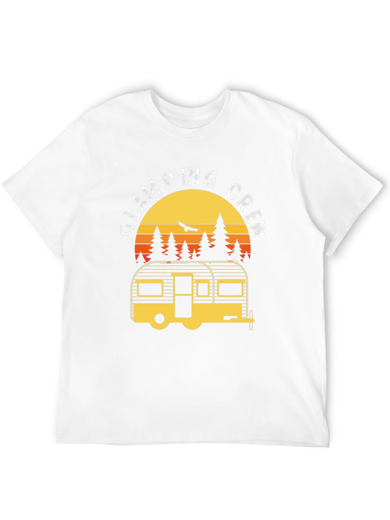 Glamping Crew T-Shirt - Retro Camper Adventure